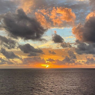 Picturesque Sunrise over Atlantic Ocean